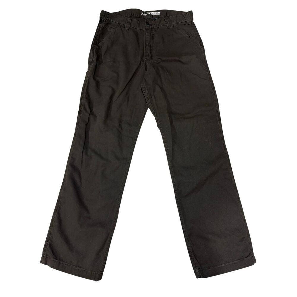 Carhartt Dark Green 32 x 32L Carpenter Relaxed Fit Work Pants workwear Straight